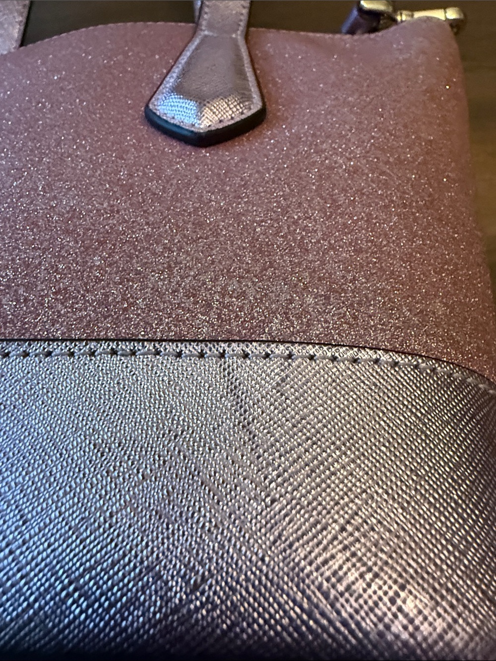 kate spade Pink Glitter Tote with Top Handles - Picture 7 of 14